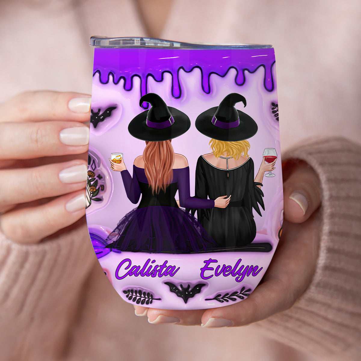 Are We Drunk - Personalized Witch Wine Tumbler