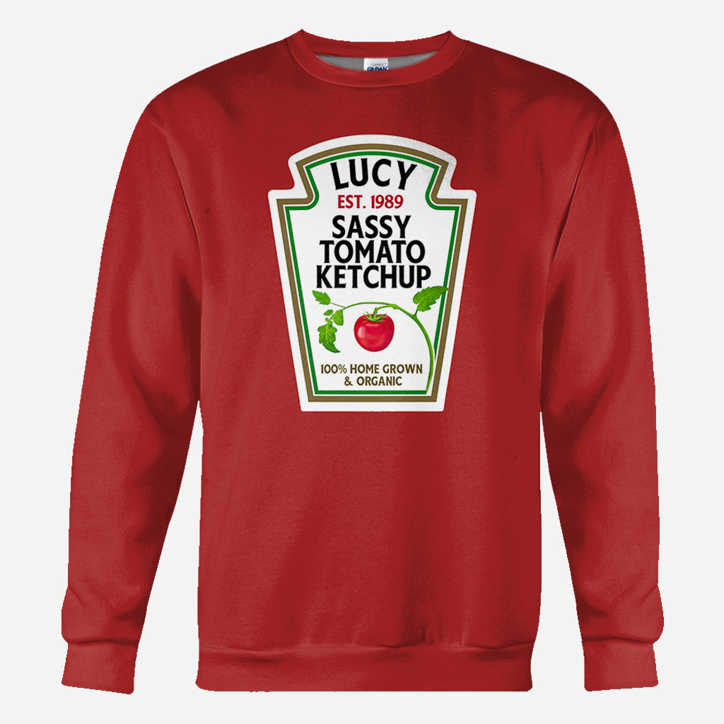 Sassy Ketchup Spicy Mustard Condiment Costume - Personalized Halloween All Over Shirt