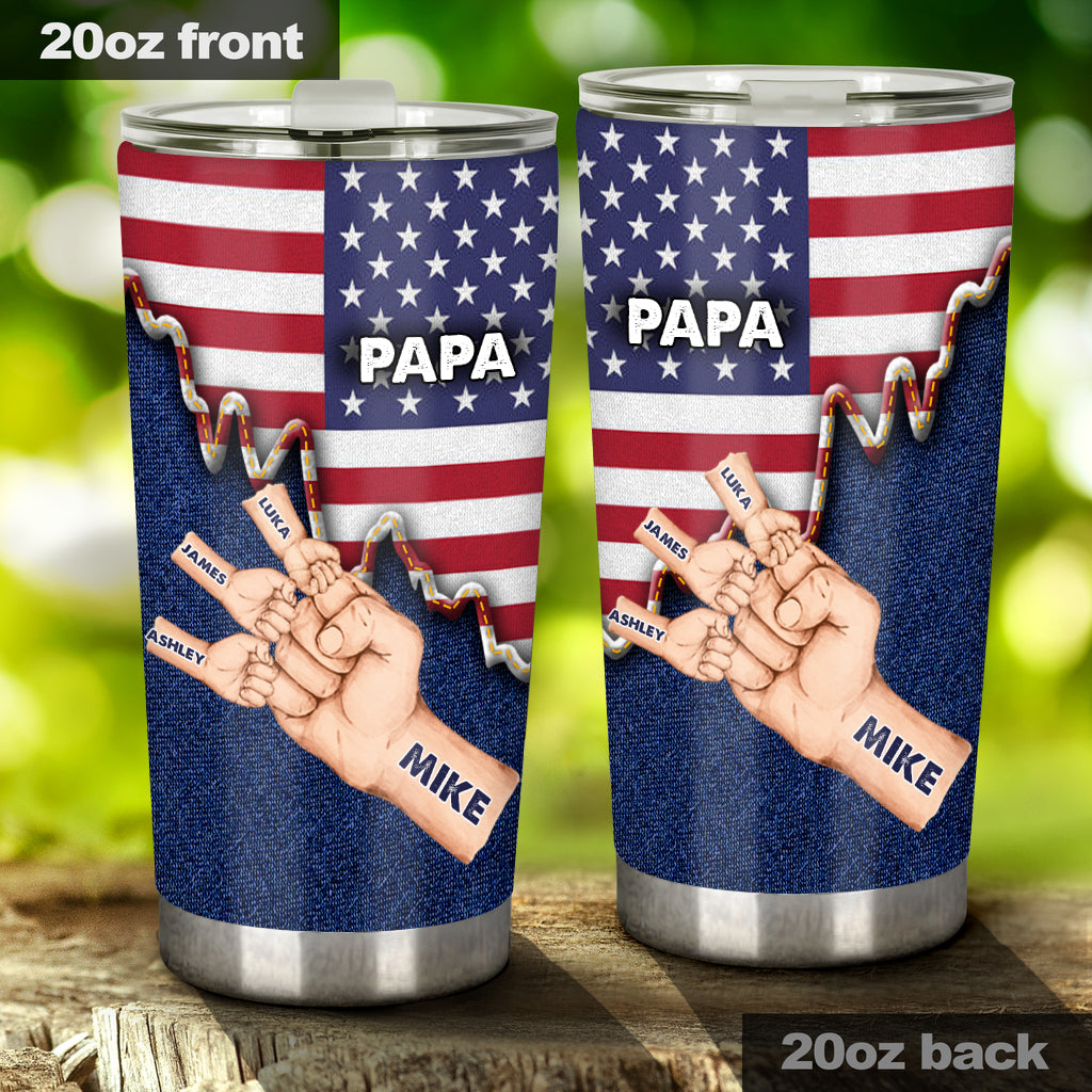 Daddy's Team - Personalized Father Tumbler