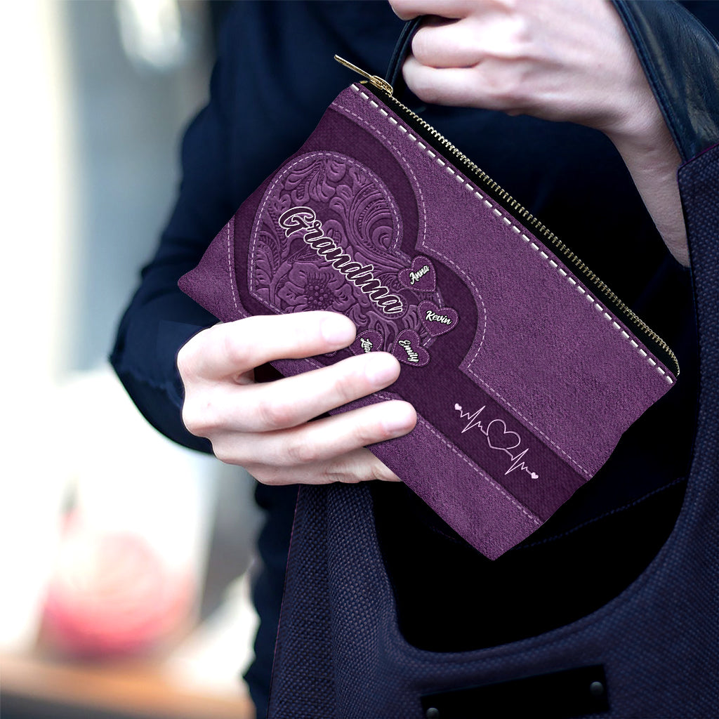 Grandma's Heart - Personalized Grandma Pouch