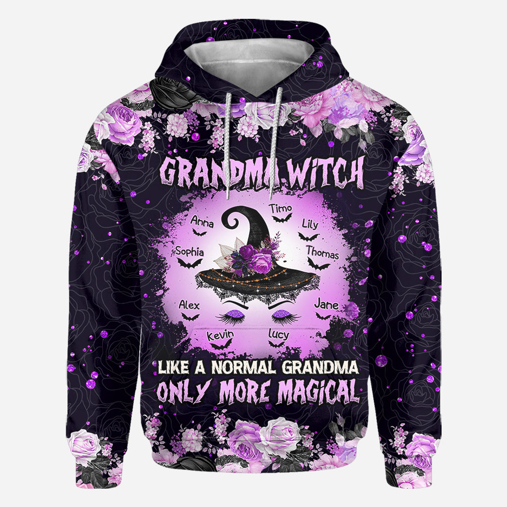 Oma Hexe - Personalisiertes Oma-Allover-Shirt