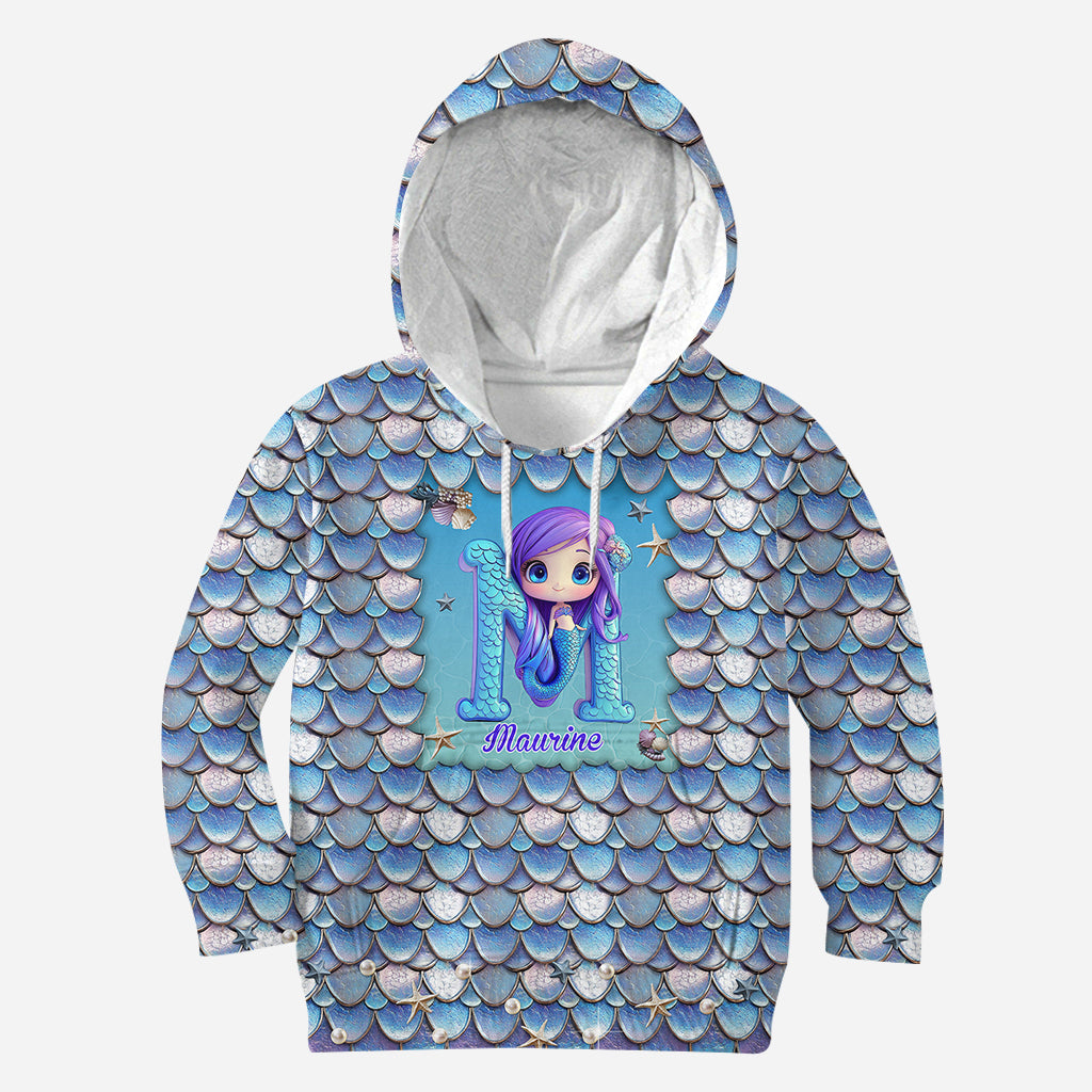 Belle sirène - T-shirt enfant personnalisé intégral