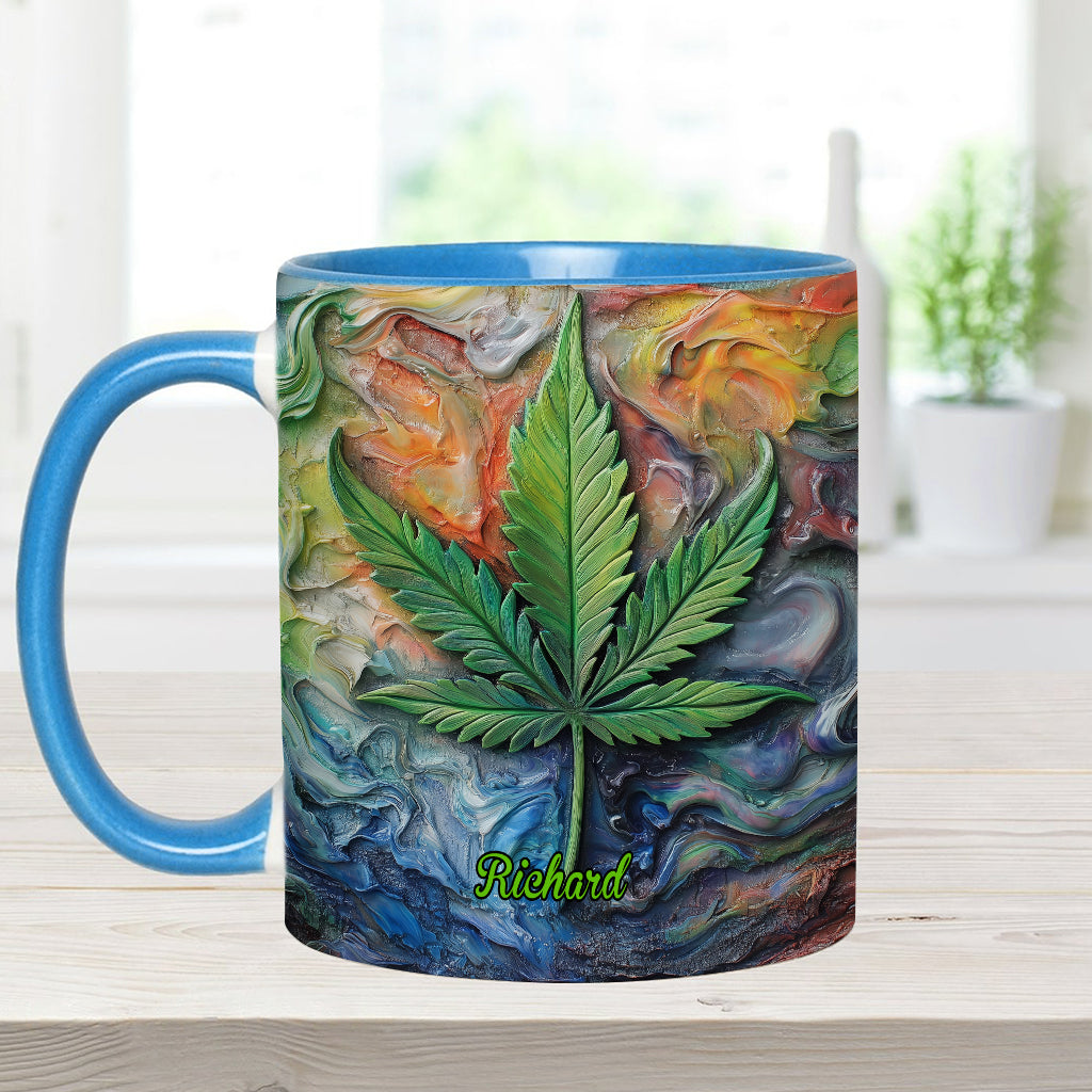 Let's Get Light - Mug personnalisé avec une touche cannabis