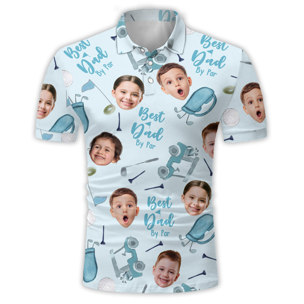 Best Dad By Par - Personalisiertes Golf-Poloshirt