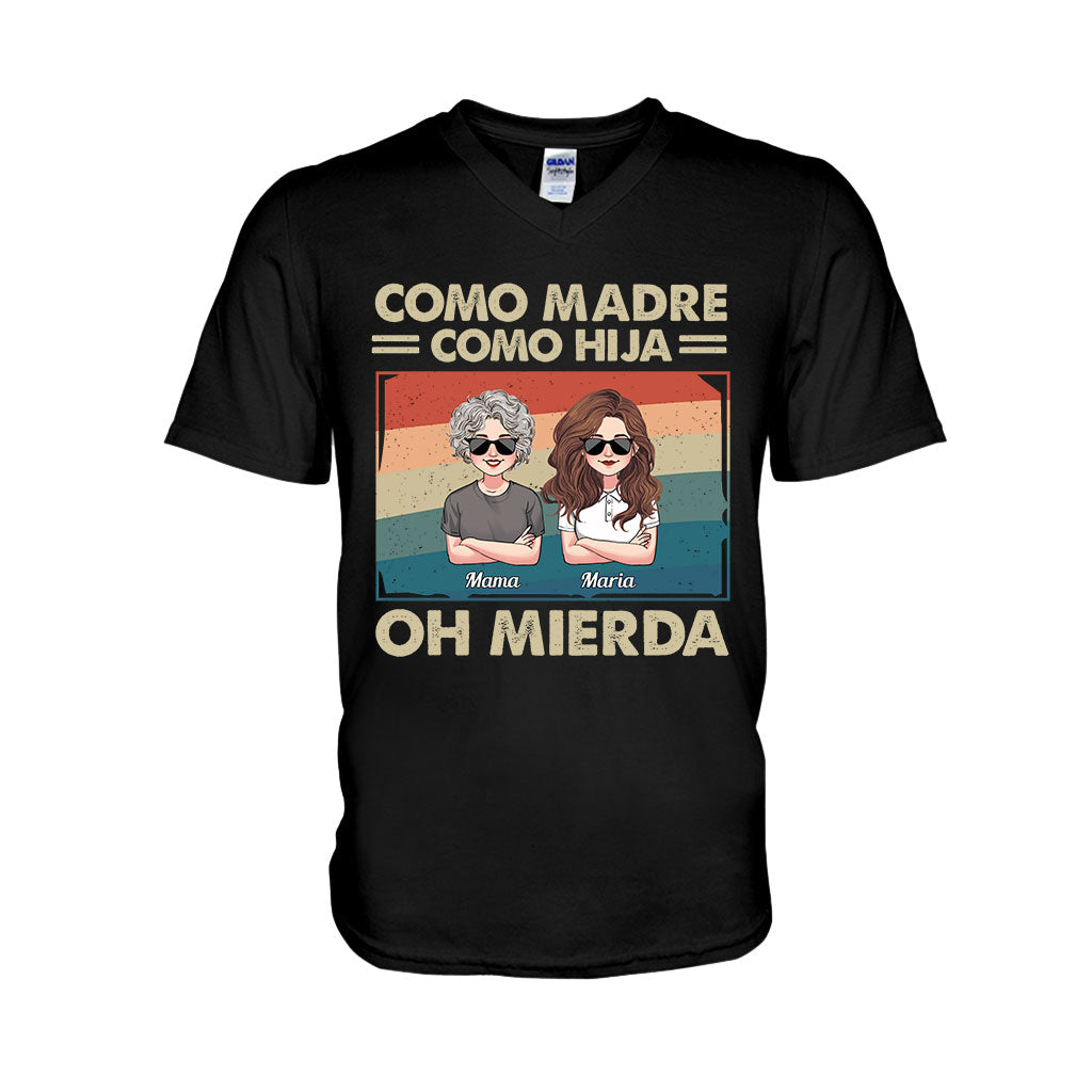 Como Madre Como Hija - Personalized Mother T-shirt And Hoodie