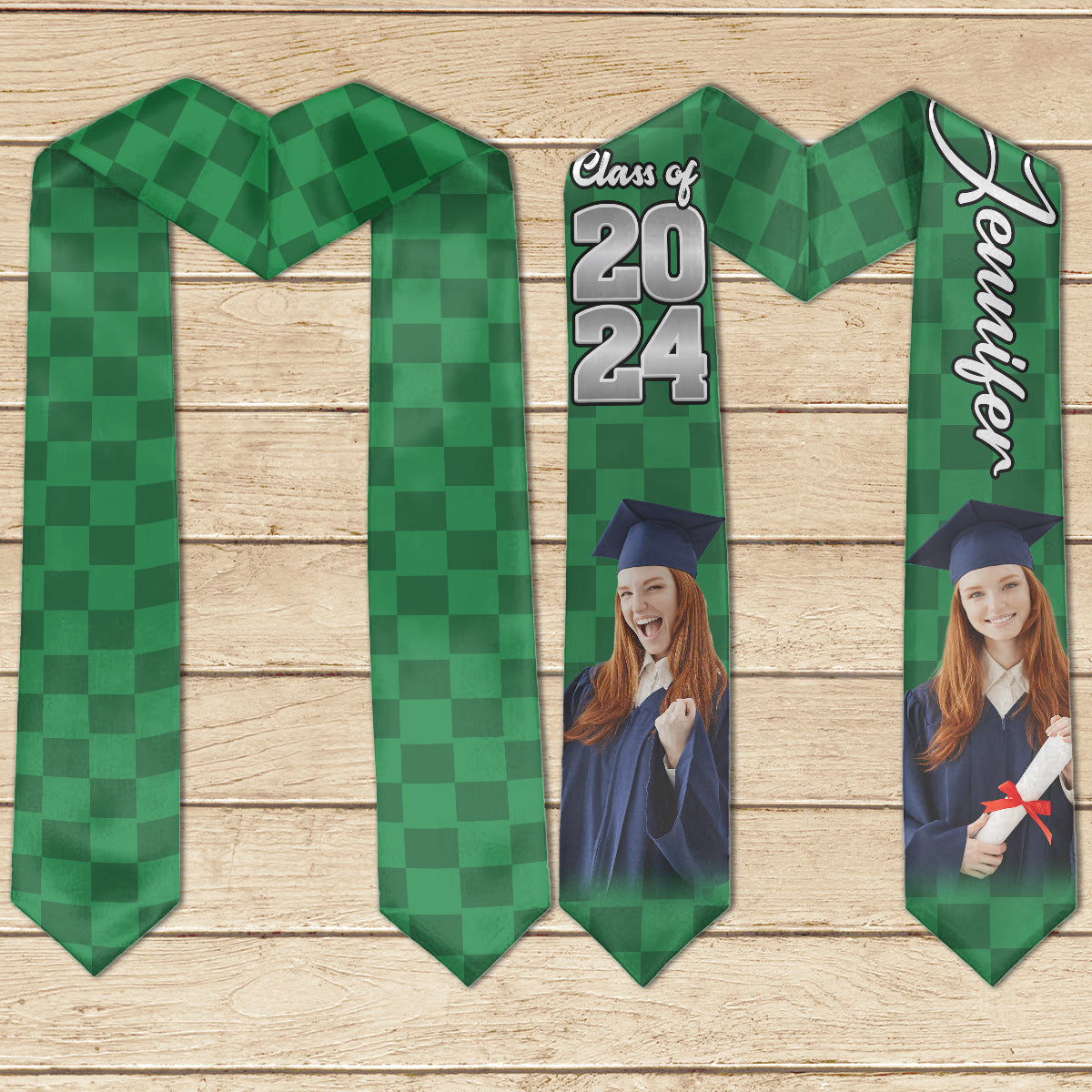 Photo Custom Graduation Stole Sash - Personalized Graduation Graduation Stole