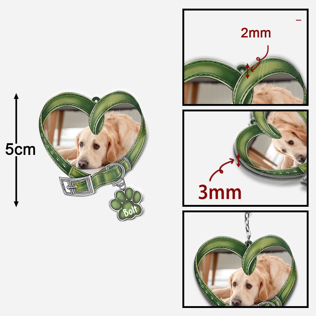 Saying Goodbye So Hard - Personalized Dog Keychain