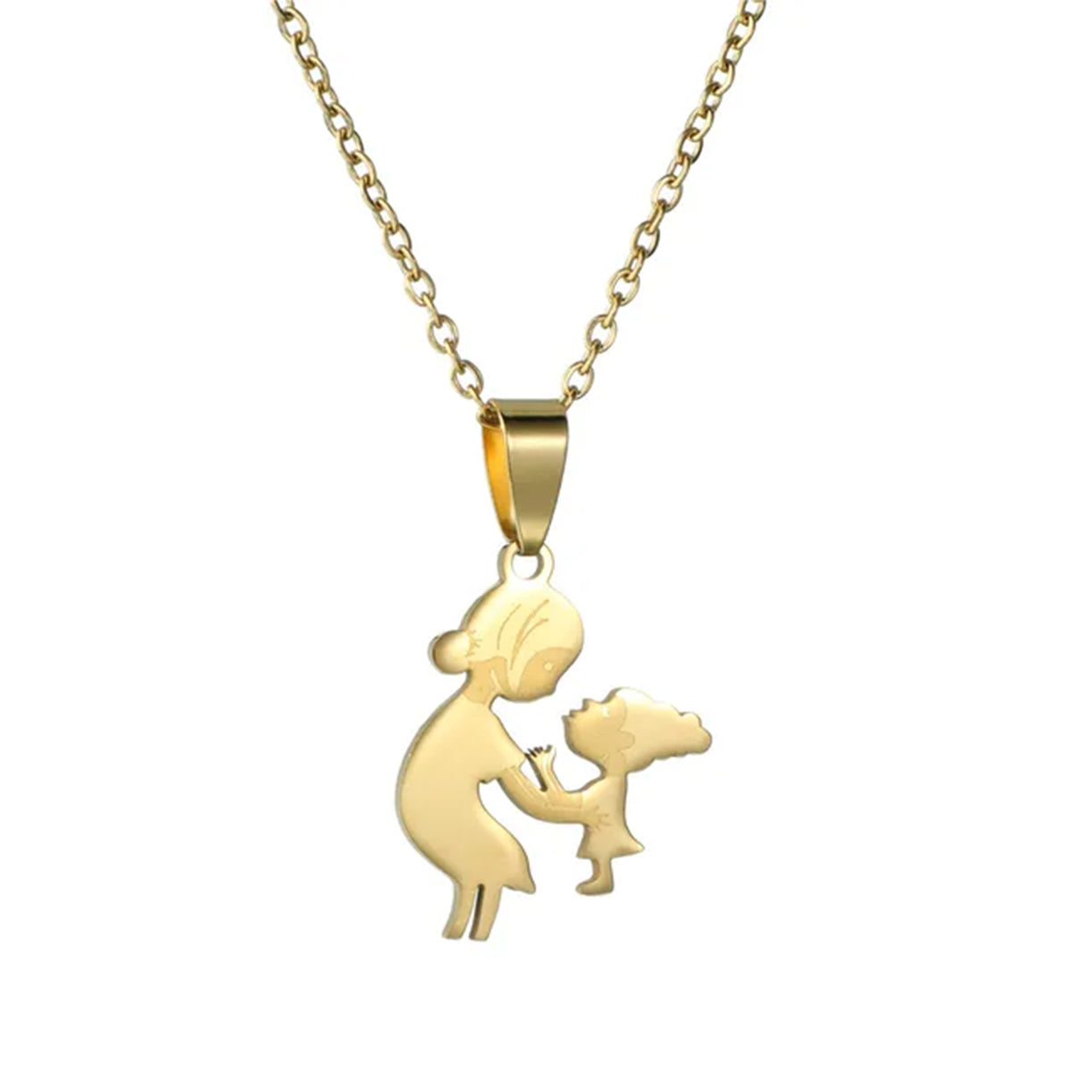 Mom With Children Custom Pendants Necklace - Mother Mom With Children Custom Pendants Necklace