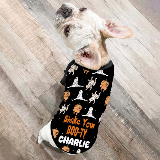Schüttel deinen Po – personalisiertes Hunde-Shirt