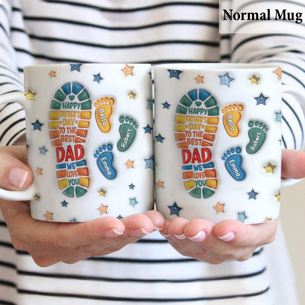 Happy Father's Day To The Best Dad - Personalized Father Mug