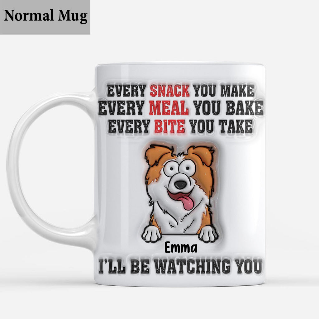 Je te surveille - Mug personnalisé pour chien