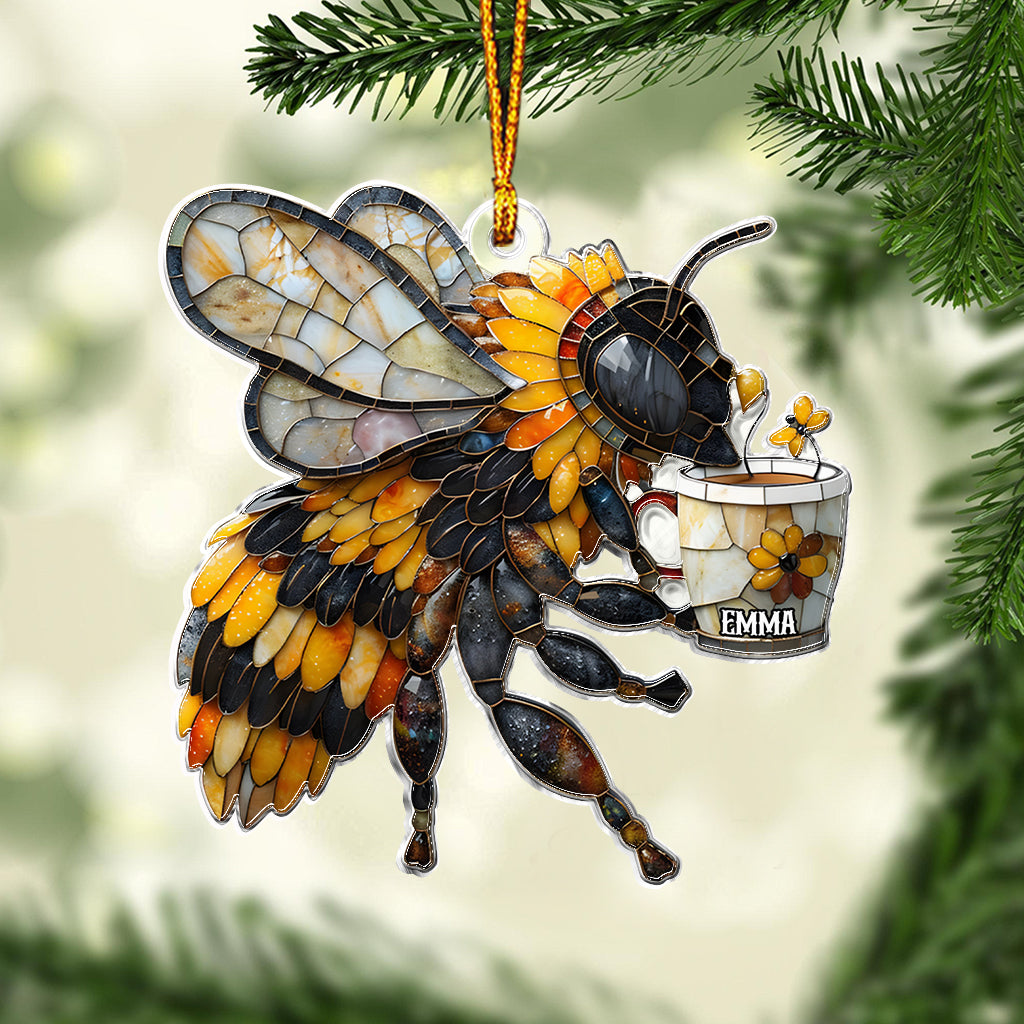 Love Bees - Personalized Bee Custom Shaped Ornament