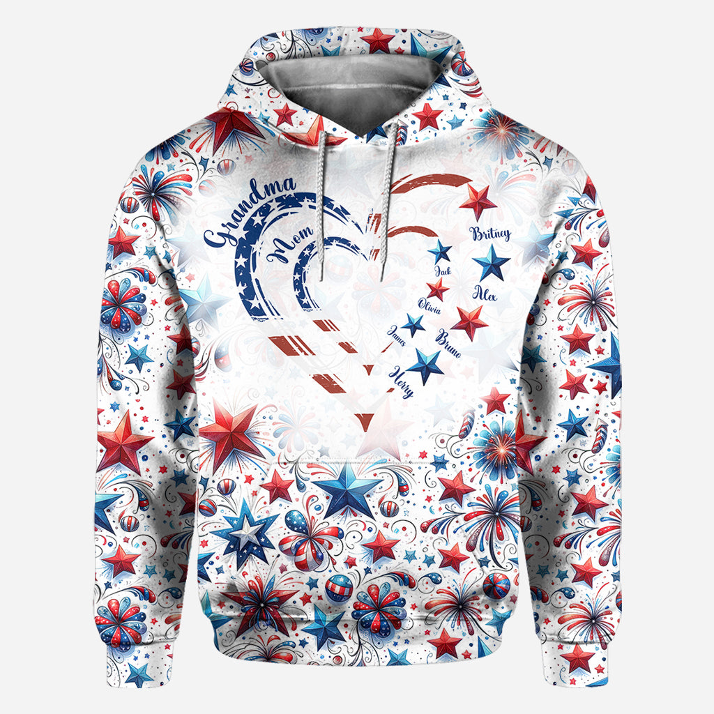 American Grandma - Personalized Grandma All Over Shirt