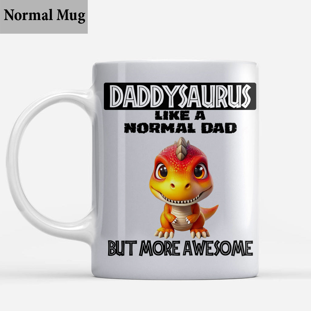Daddysaurus Grandpasaurus 3D Dinosaurs - Personalized Father Mug