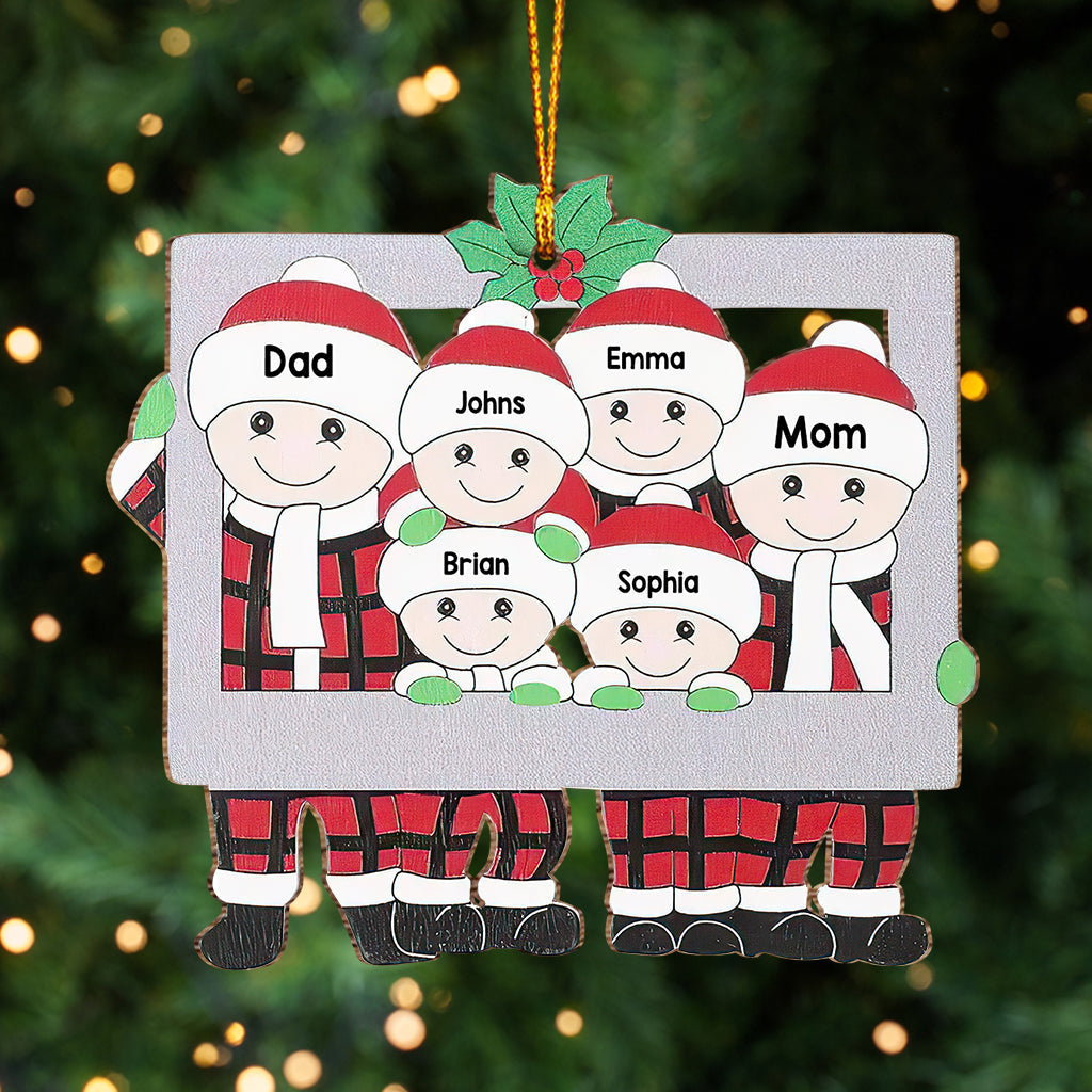 Merry Christmas - Personalized Family Ornament
