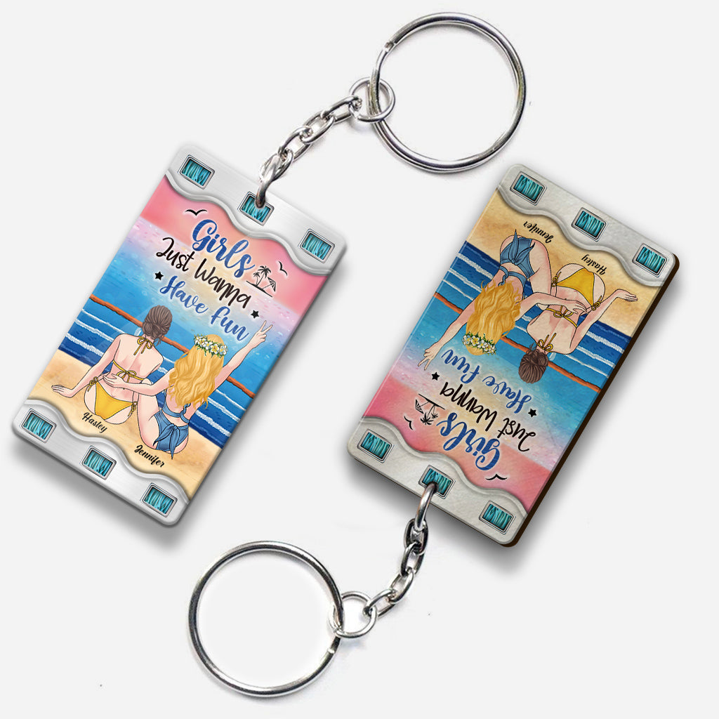 Time To Seas The Day - Personalized Cruising Keychain
