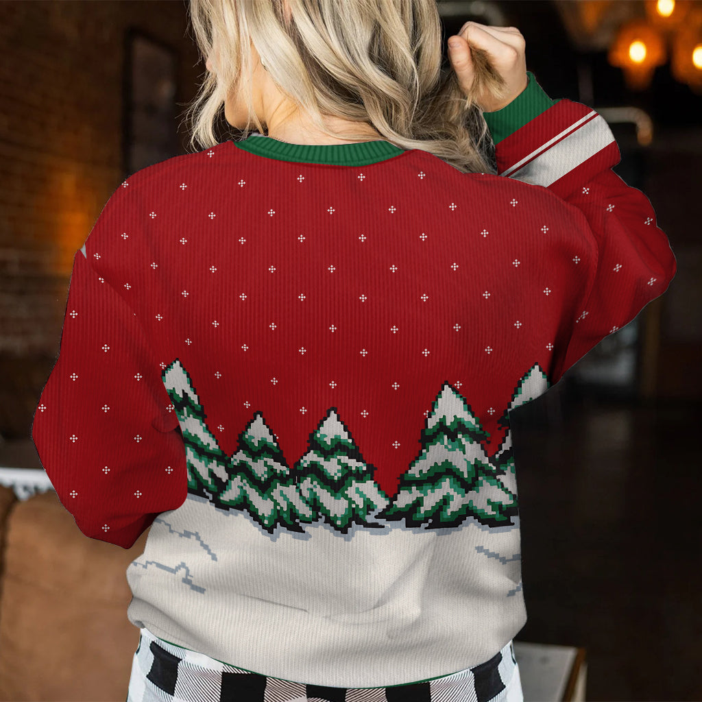 Any Title Cute Elephant - Personalized Grandma Ugly Sweater