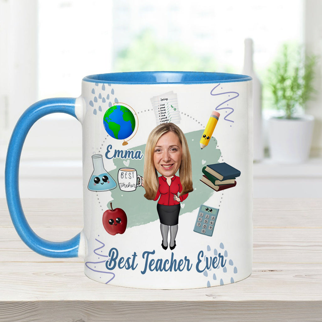 Bester Lehrer aller Zeiten - Personalisierte Tasse mit Lehrermotiv