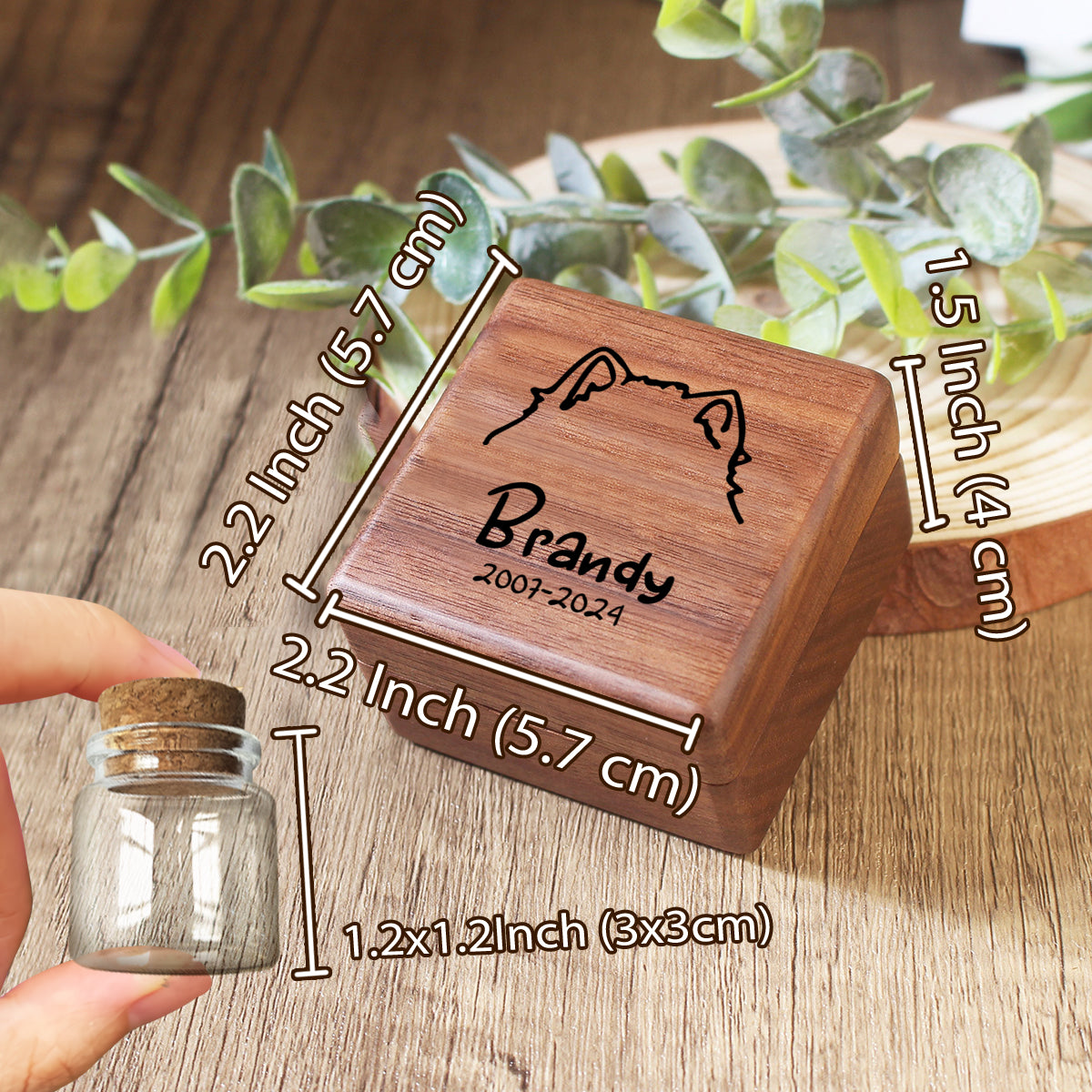 Tu me manques beaucoup - Souvenir personnalisé en fourrure de chien