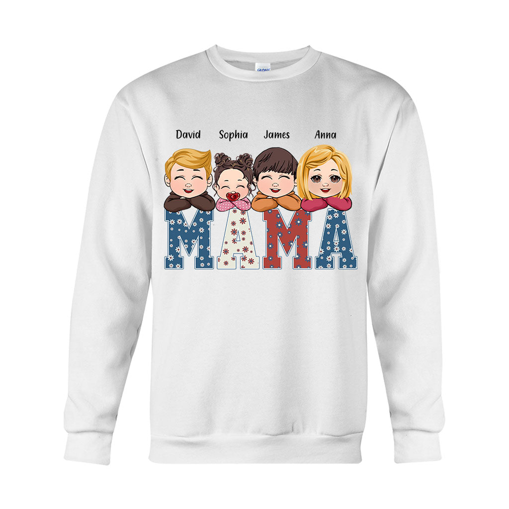 American Mama Any Title Vintage Retro Style - Personalized Mother T-shirt And Hoodie