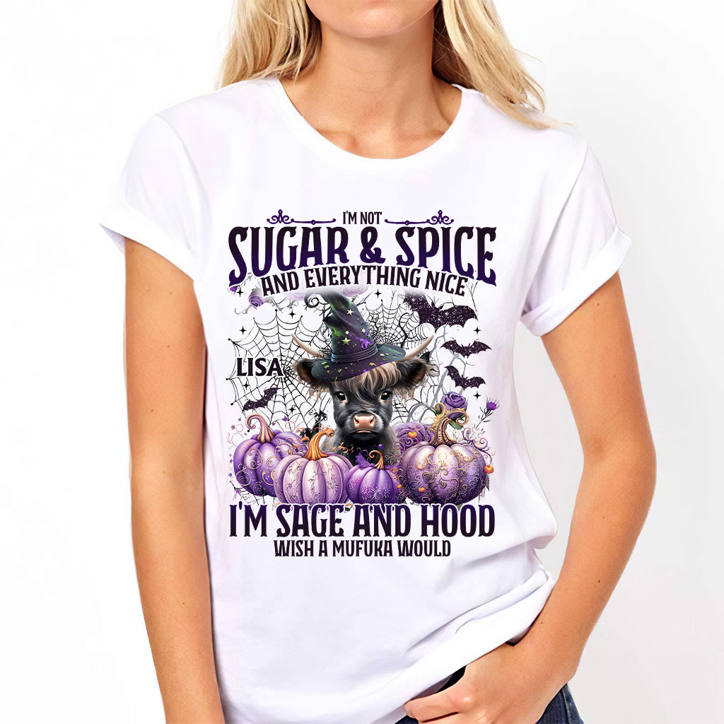 Ich bin nicht Zucker und Gewürze und alles Nette - Personalisiertes T-Shirt und Hoodie