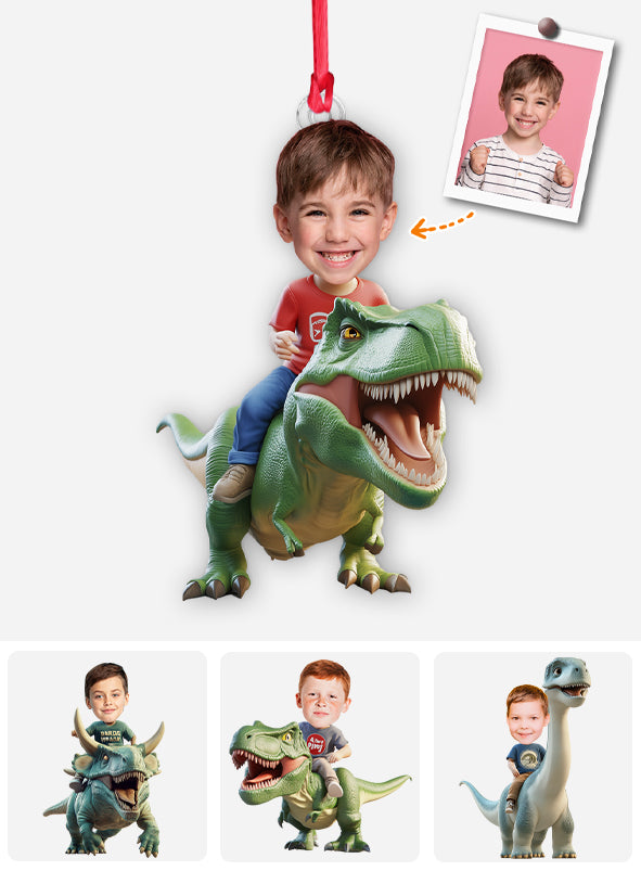 Dinosaurs - Personalized Kid Custom Shaped Ornament