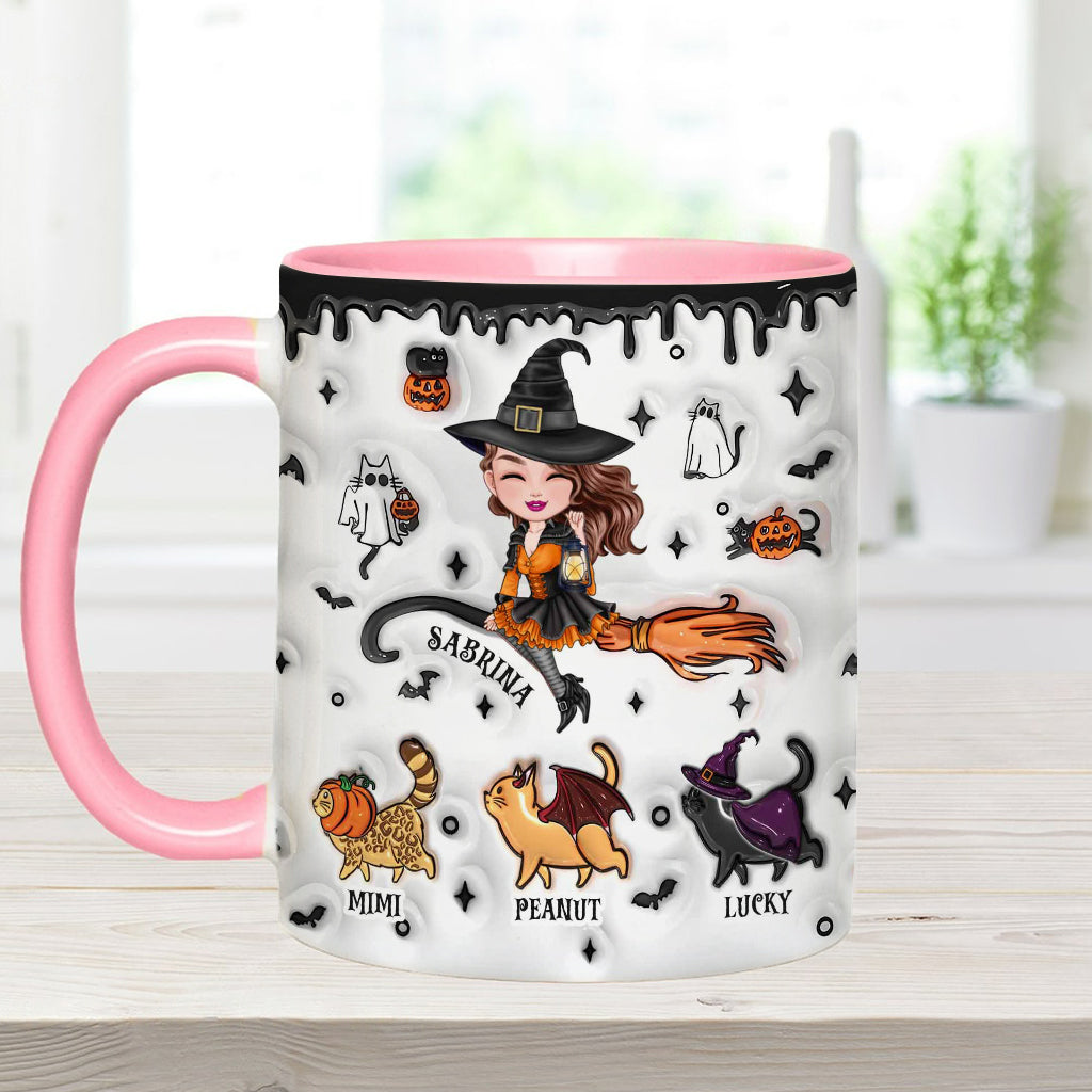 Halloween Is Better With A Cat - Personalized Cat Accent Mug