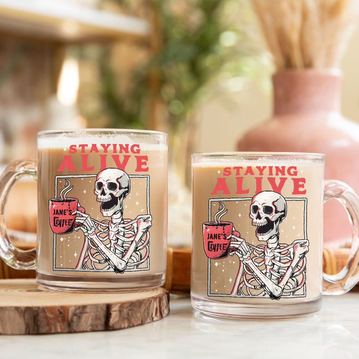 Still Alive - Personalized Coffee Glass Mug