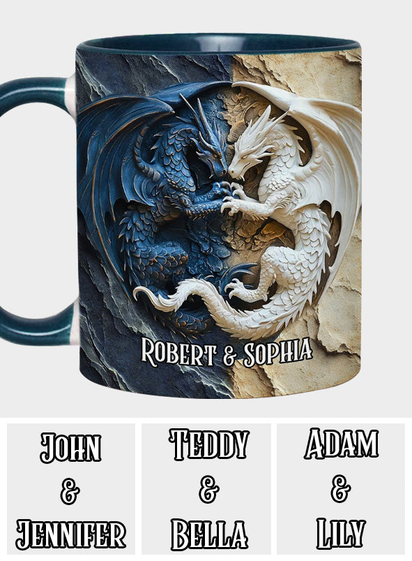 Mug personnalisé « J’adore les dragons »