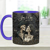 You &amp; Me - Personalized Skull Accent Mug