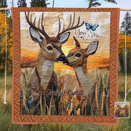 You & Me We Got This - Personalized Couple Quilt