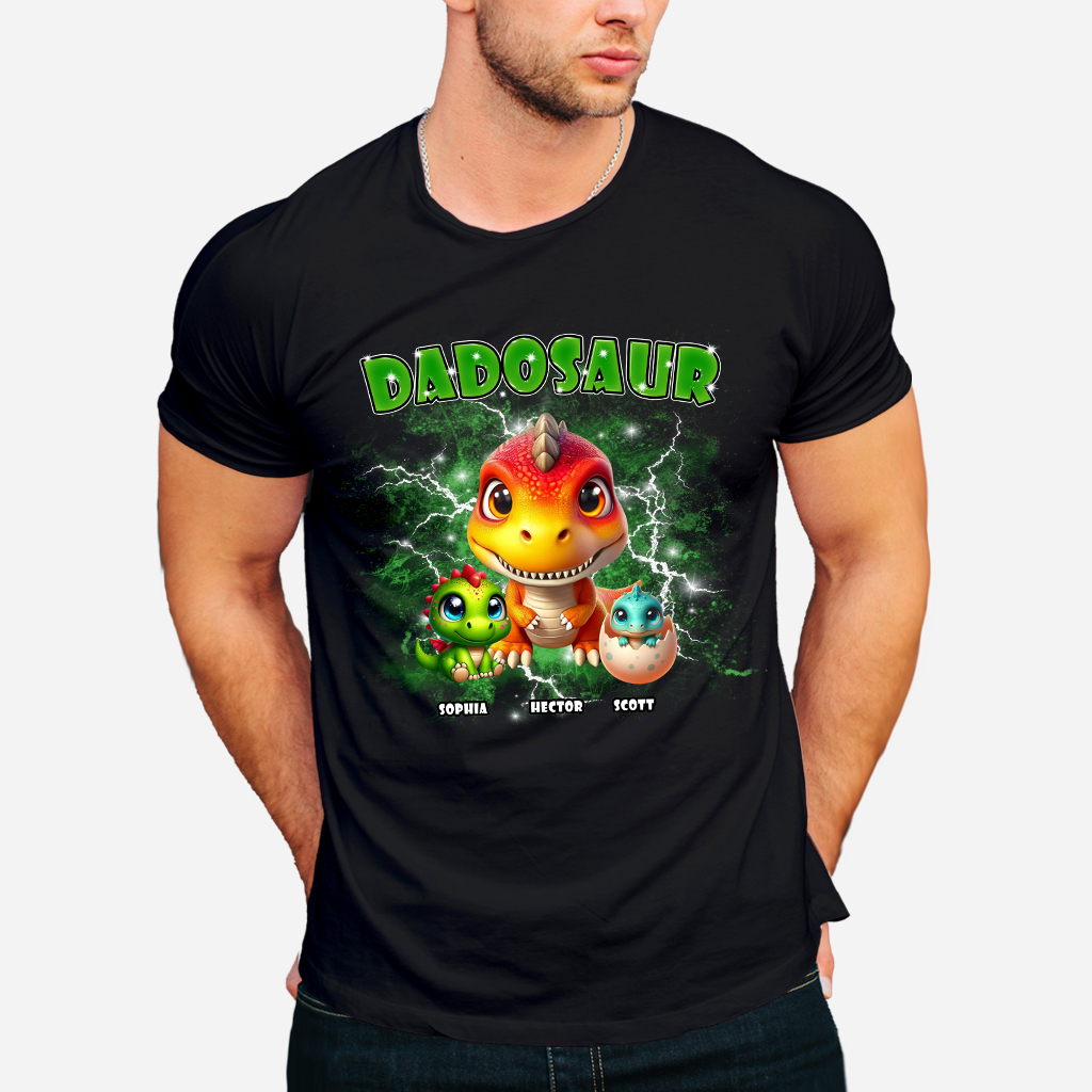 Dadosaur Thunder Bootleg - Personalized Father T-shirt And Hoodie