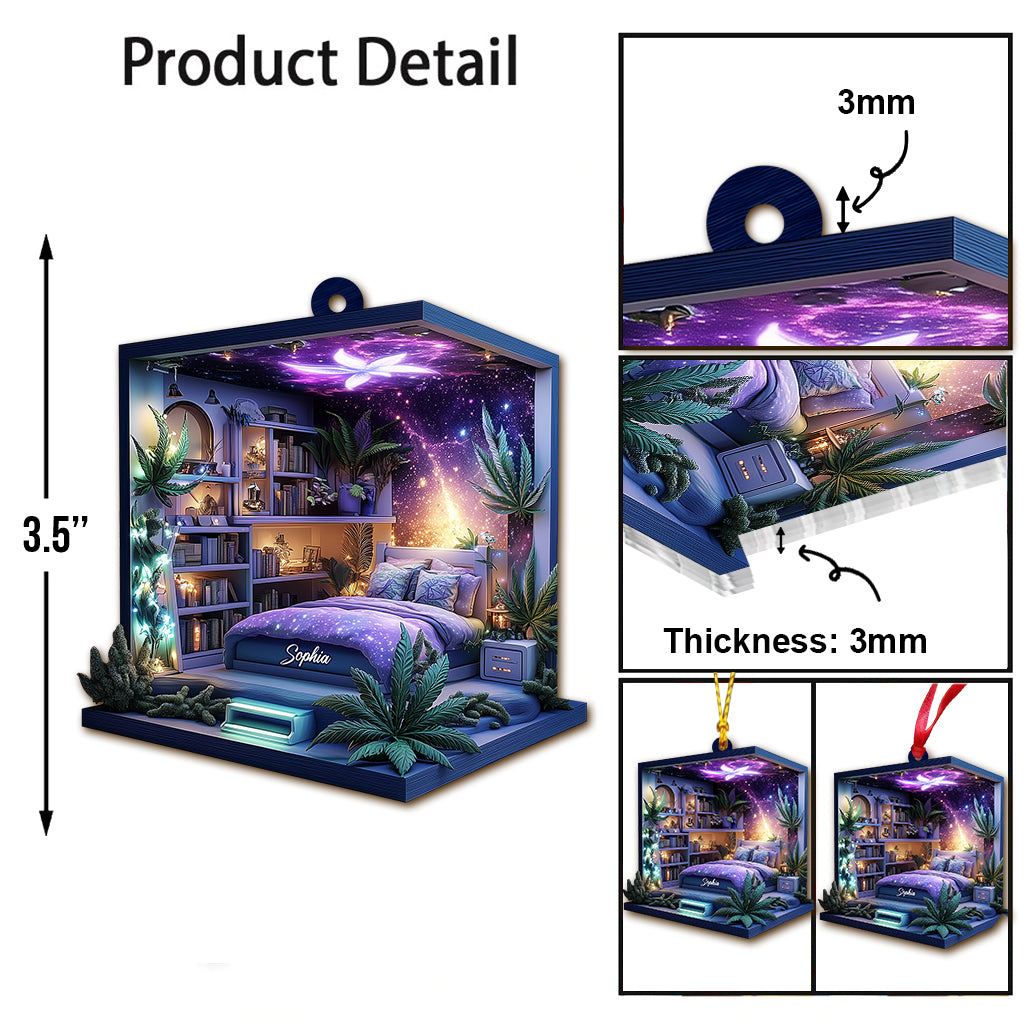 Magic Leaf Room - Ornement de cannabis personnalisé