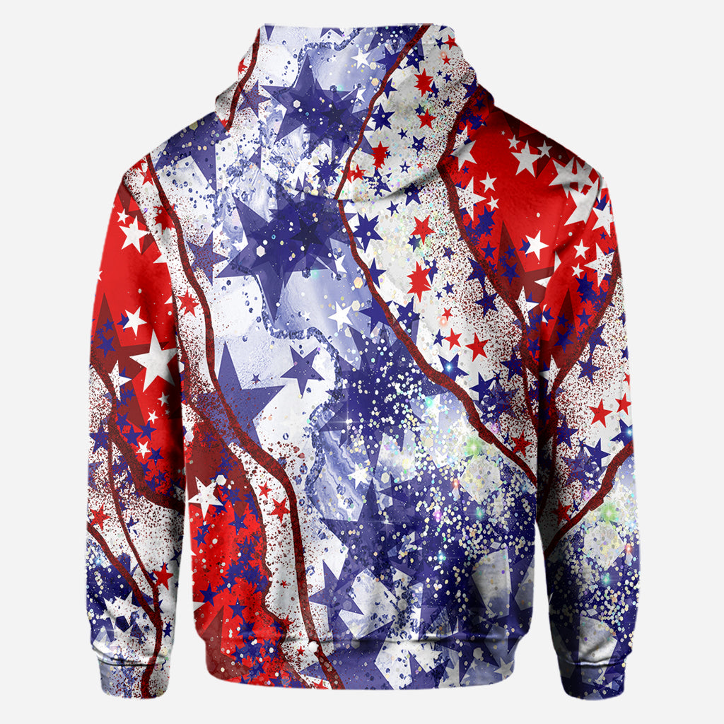 T-shirt personnalisé intégral « Vache des Highlands » pour le 4 juillet