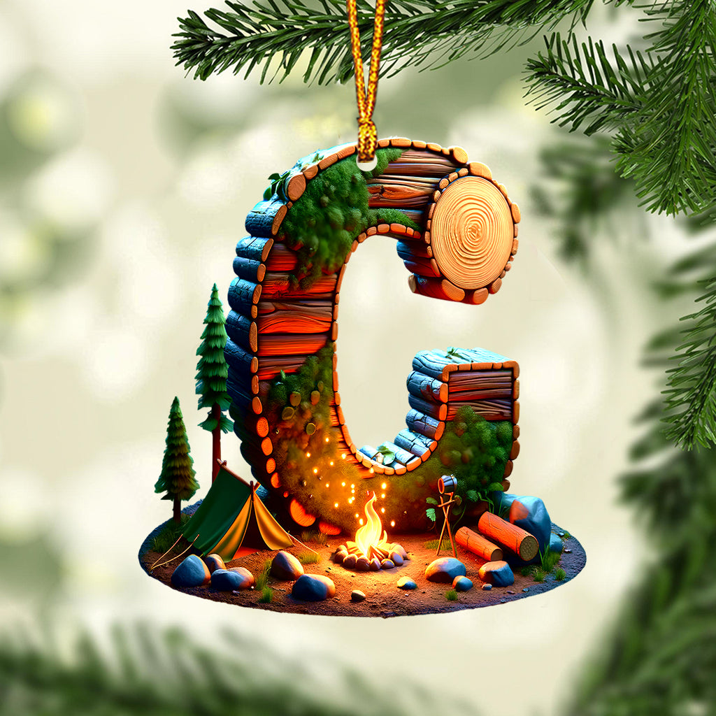 Camping Letter - Personalized Camping Ornament