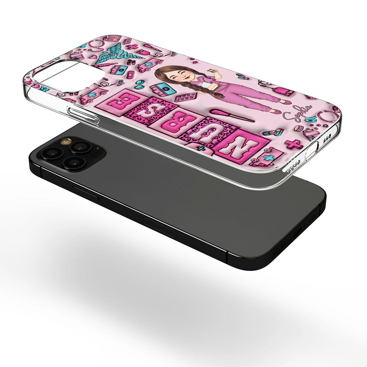 Nurse Life - Personalized Nurse Clear Phone Case