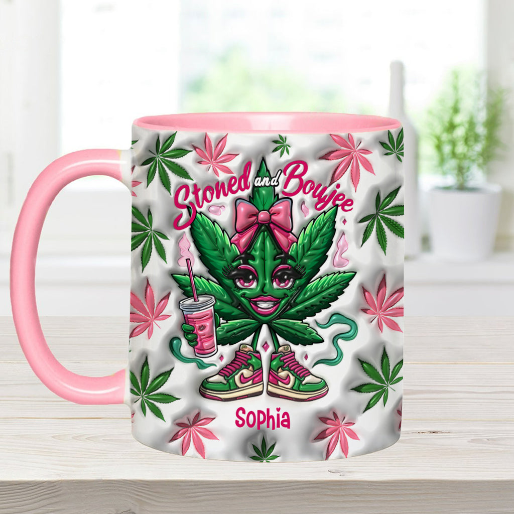 Stoned And Boujee - Personalized Weed Accent Mug