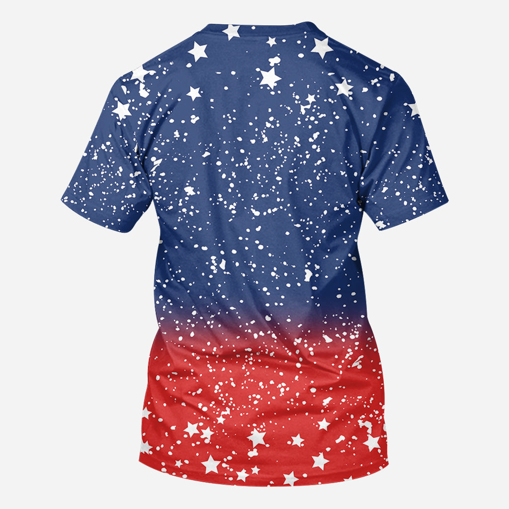 Horse Independence Day Pattern - Personalized Horse All Over Shirt