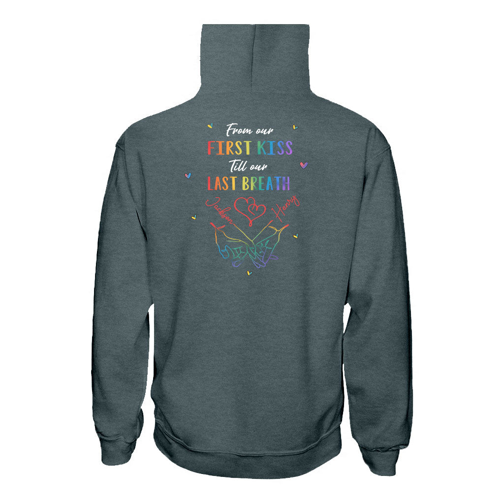Ich halte dich fest – Personalisiertes LGBT-Unterstützungs-T-Shirt und Hoodie