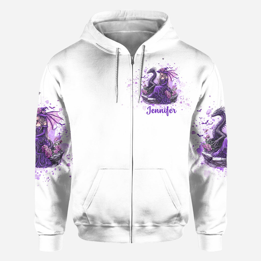 Soul Of A Witch Heart Of A Dragon - Personalized Witch All Over Shirt