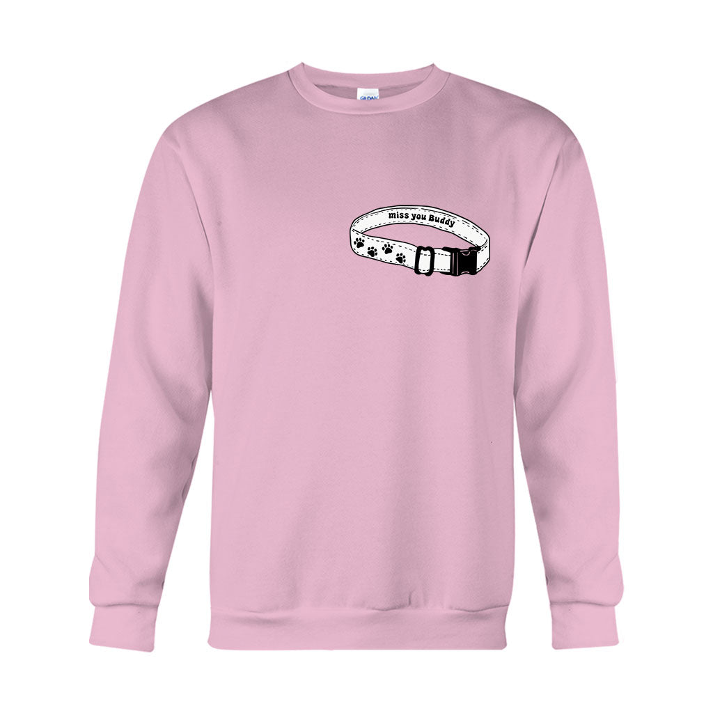 Collier « Tu me manques » - T-shirt et sweat à capuche personnalisés pour chien