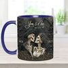 You &amp; Me - Personalized Skull Accent Mug