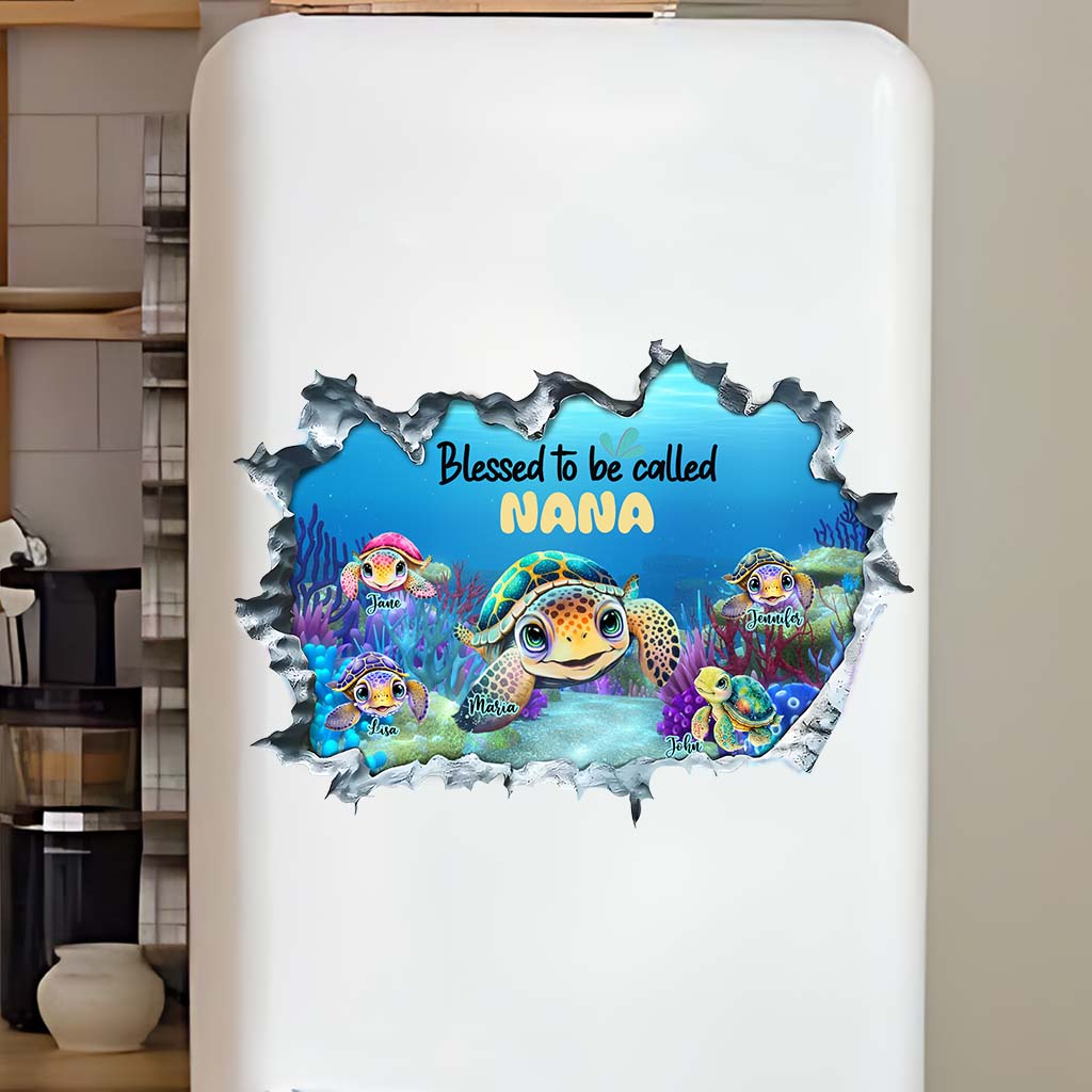 Nana's Aquarius - Personalized Grandma Decal Full