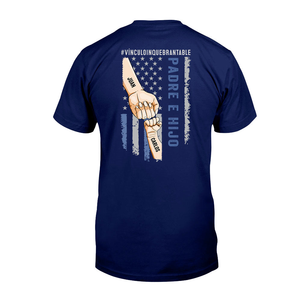Padre E Hijos Vínculo Inquebrantable - Personalized Father T-shirt and Hoodie