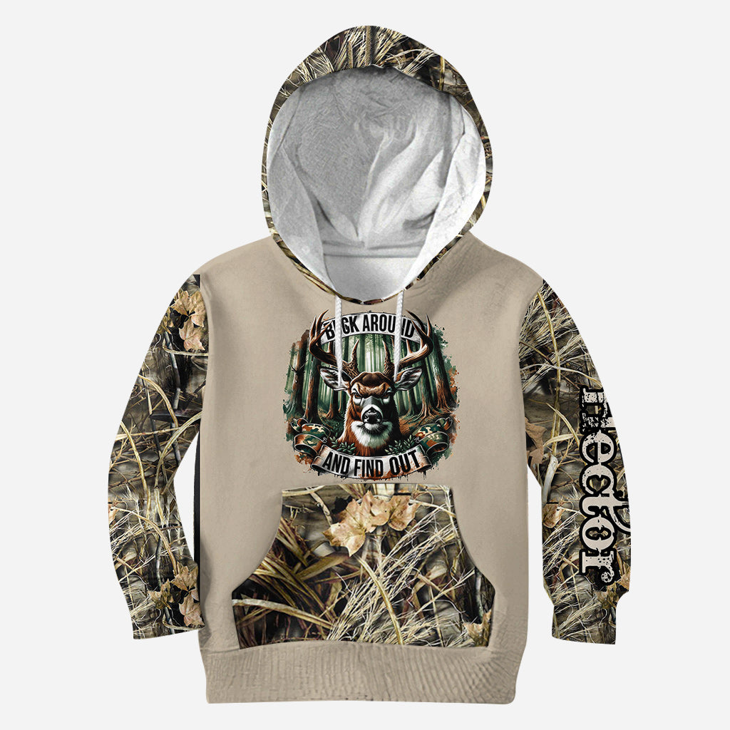Buck Around And Find Out - Personalisiertes Jagd-Allover-Shirt