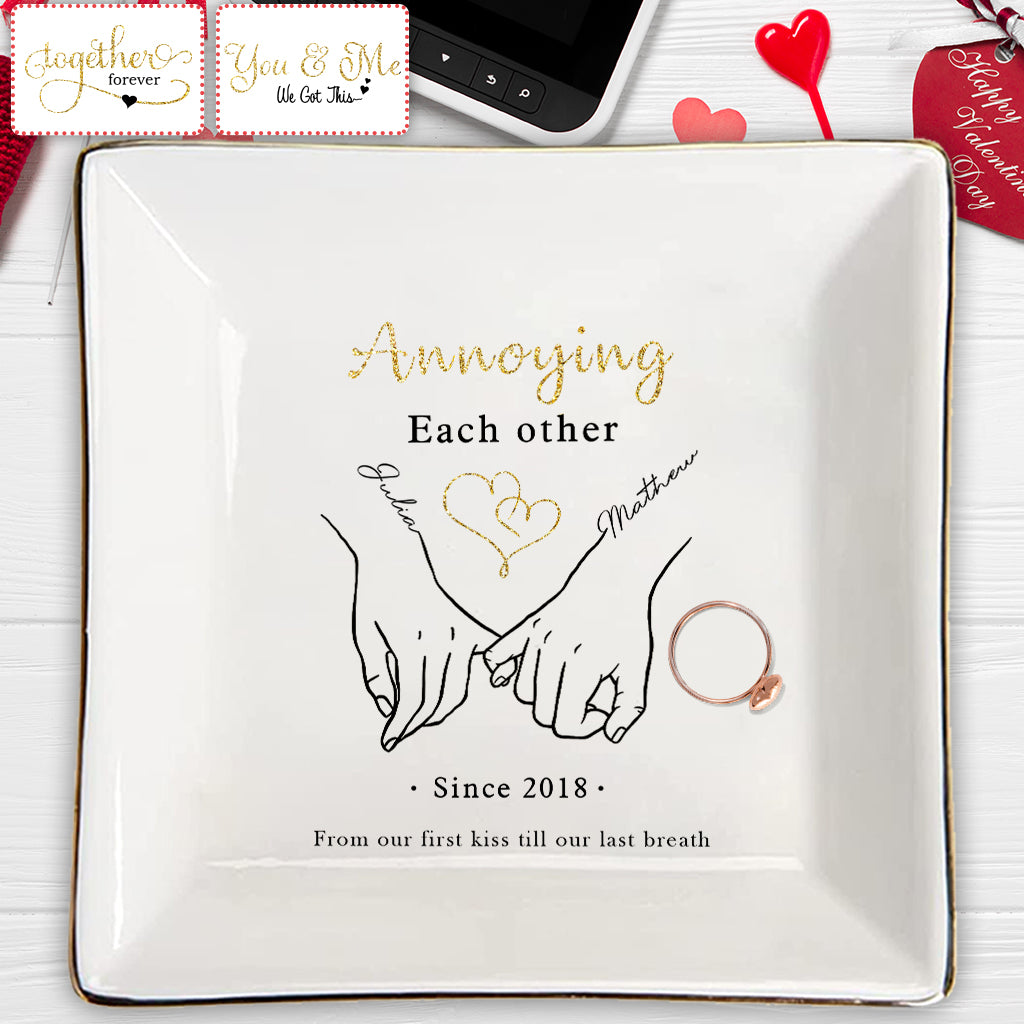 Together Forever - Personalized Couple Jewelry Dish