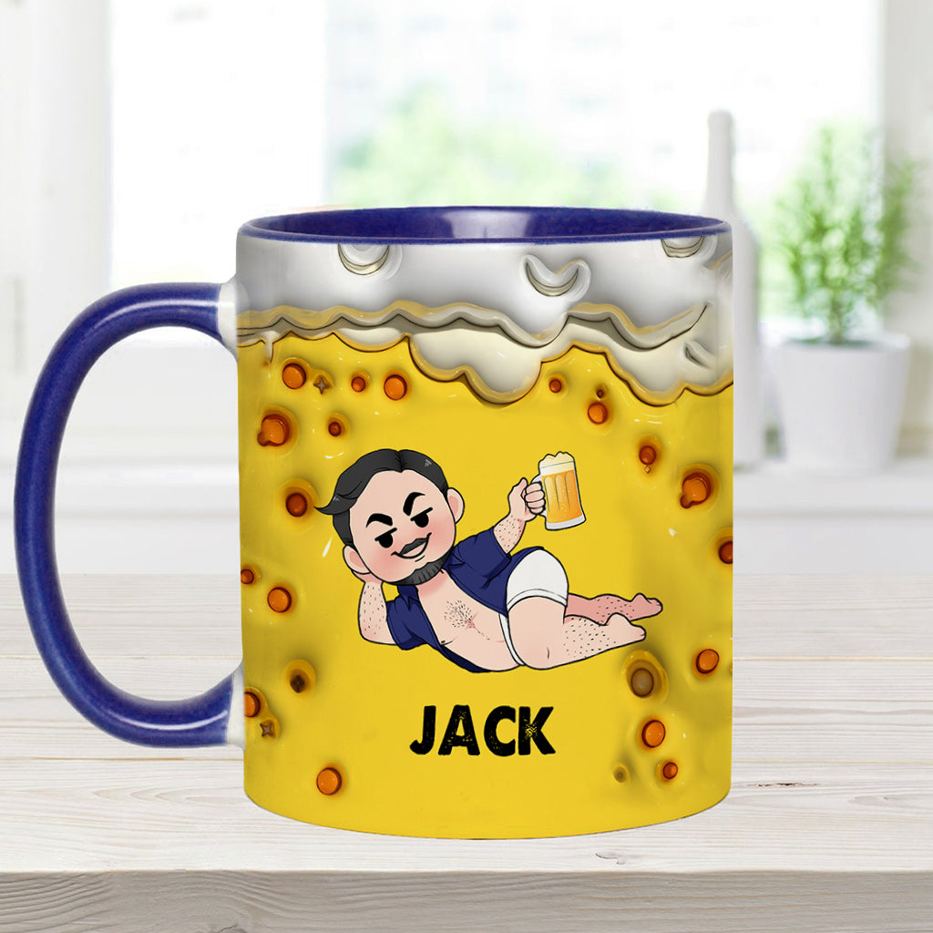 It's Not A Dad Bob It's A Fatherfigure - Personalized Father Accent Mug