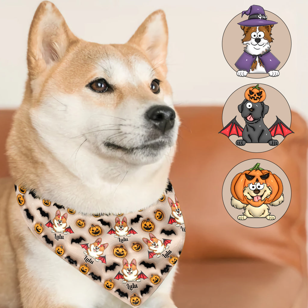 Bandana personnalisé pour chien mignon d'Halloween