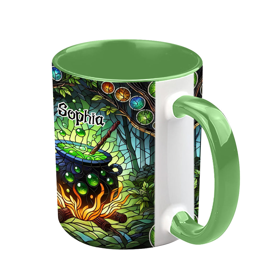 Witch's Cauldron - Personalized Witch Accent Mug