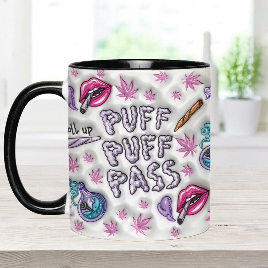 Puzz Puzz Pass - Personalized Weed Accent Mug